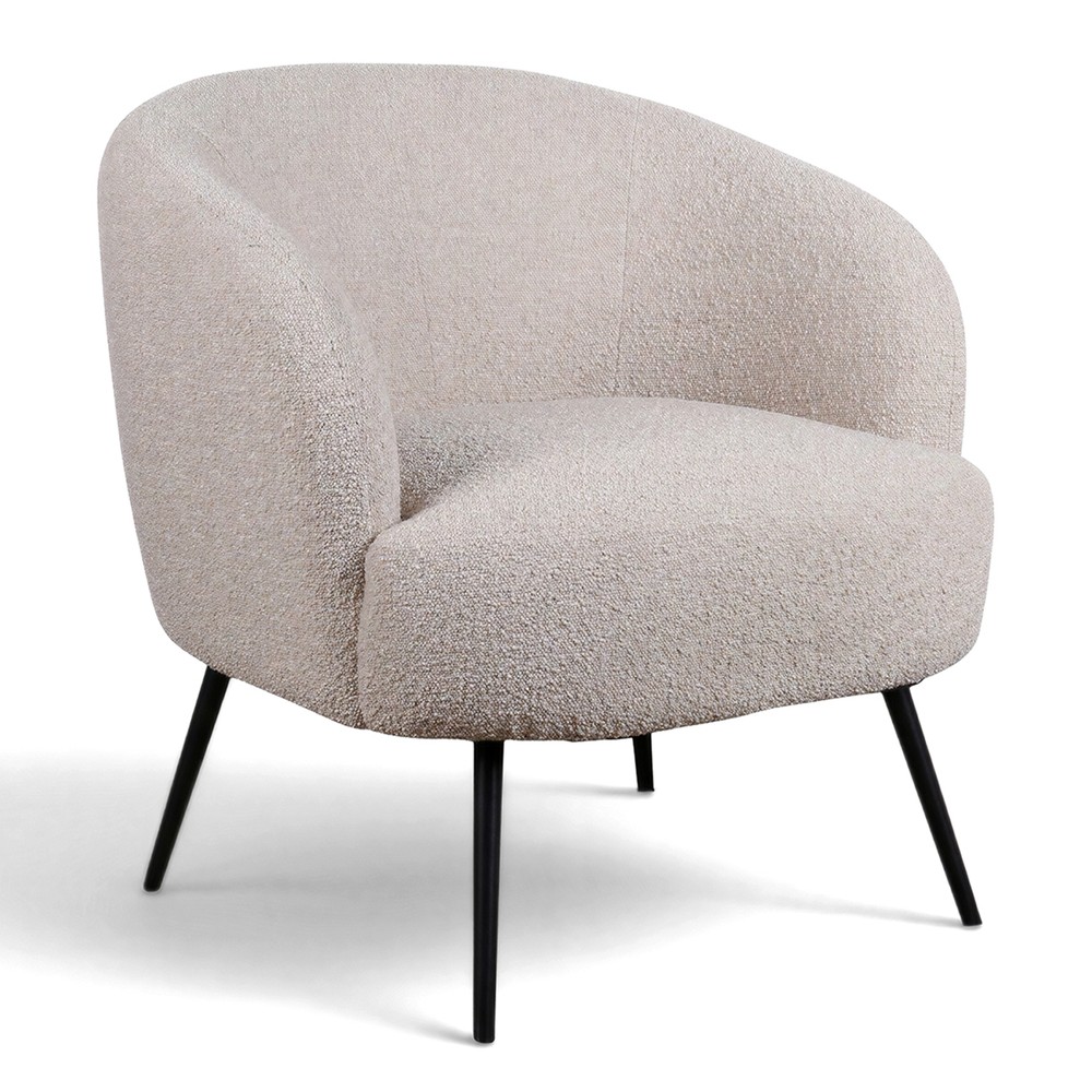 Fåtölj 'Capri' - Beige/Bouclé