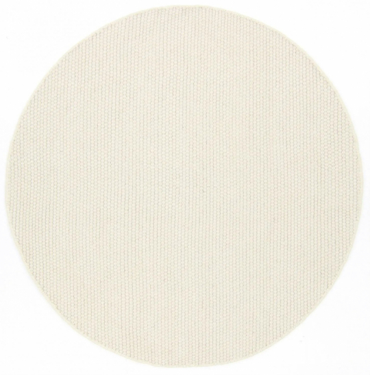 Rund matta 'Coastal' 200cm - Cream