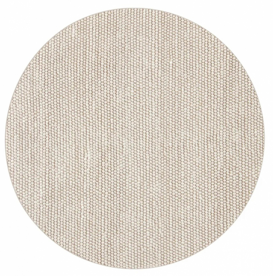 Rund matta 'Avafors' 200cm - Beige