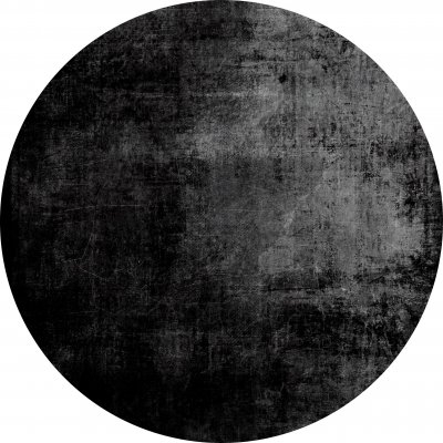 Rund Matta 'Lynton' 180cm - Svart