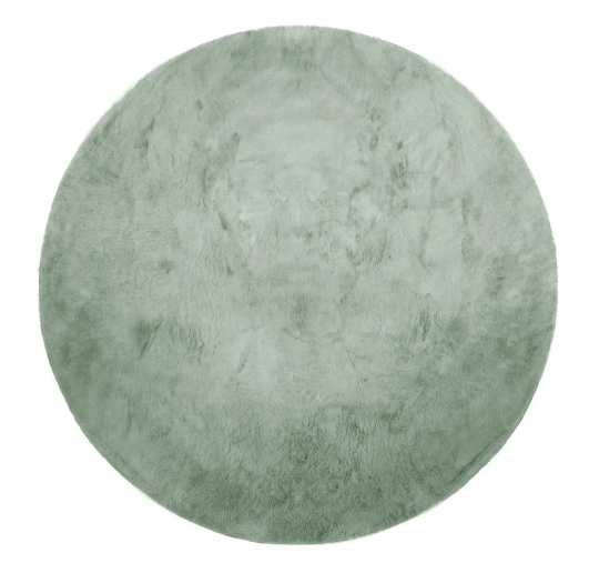 Rund matta 'Aranga Super Soft Fur' 200cm - Grön