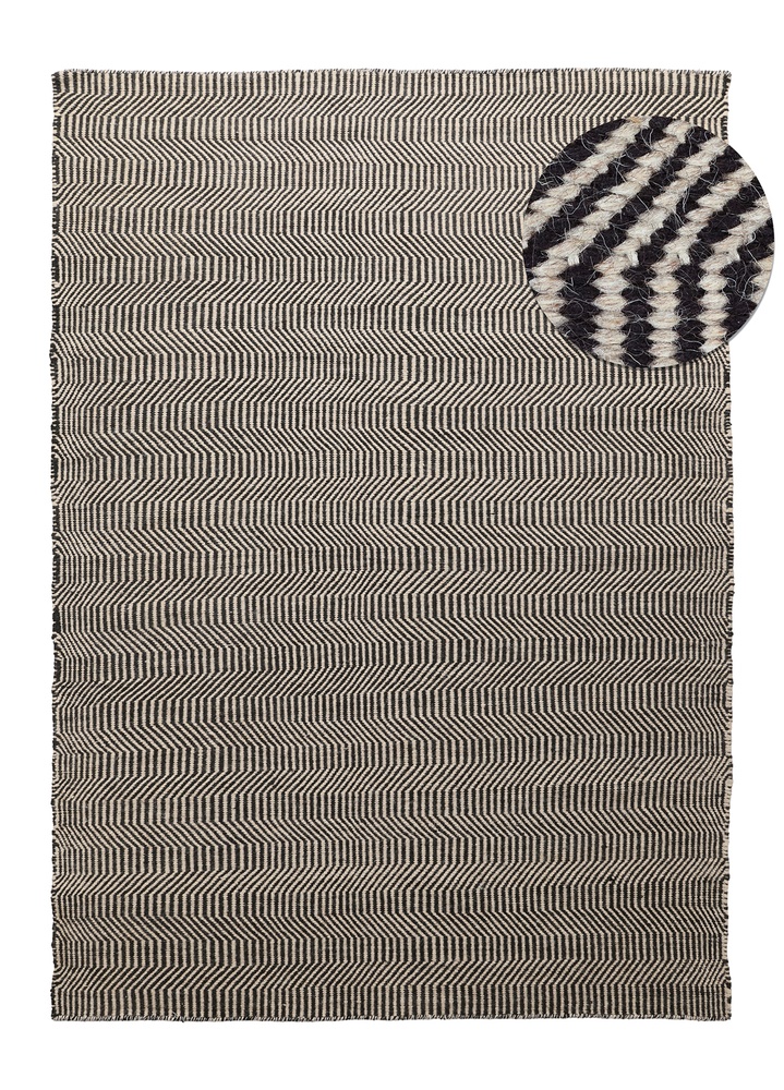 Ullmatta 'Larkana' - Beige/svart