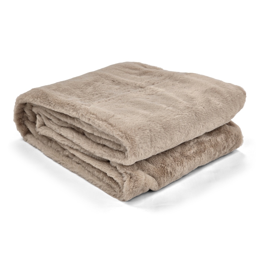 Pläd 'Aranga Super Soft Throw' 130x170cm - Brun
