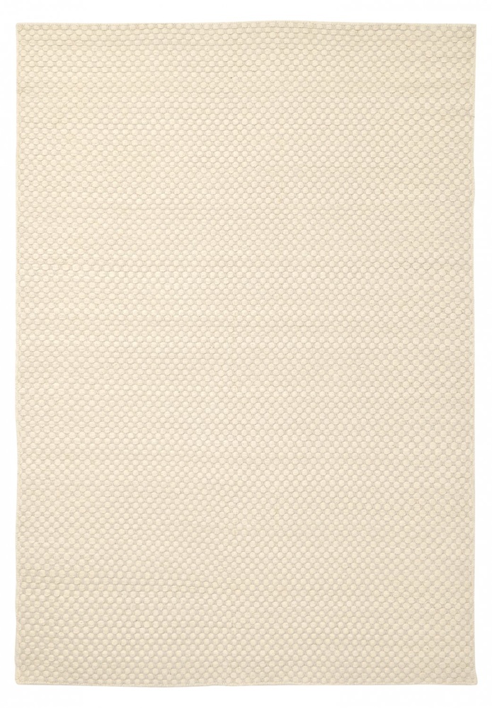 Ullmatta 'Ovelia' - Beige/vit