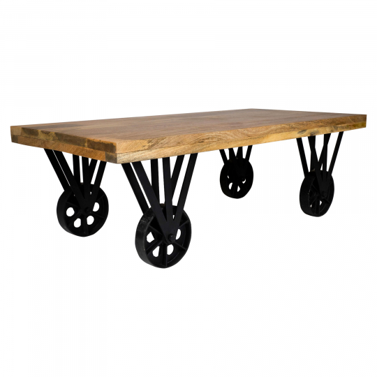 Soffbord Vintage - Natur/Metall