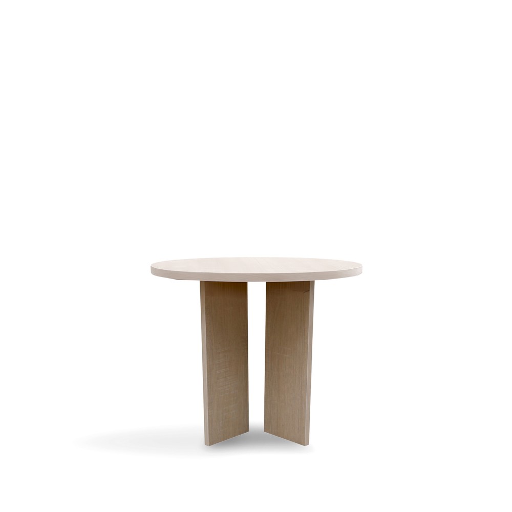 Soffbord 'Créme' Rund 55 cm - Vitpigmenterad