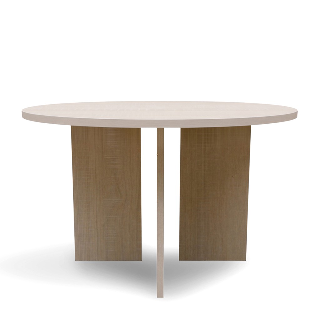 Soffbord 'Créme' Rund 75cm - Vitpigmenterad