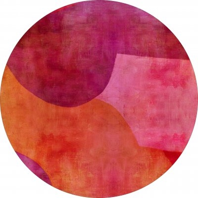 Rund Matta 'Lazio' 240cm - Rosa