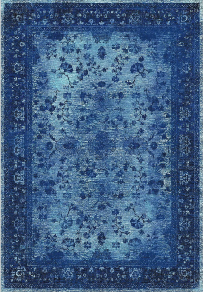 Wiltonmatta 'Gombalia' 130x190cm - Blå