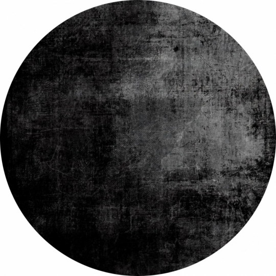Rund matta 'Lynton' 160cm - Svart