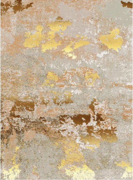 Wiltonmatta 'Elena' 400x600cm - Beige/Guld