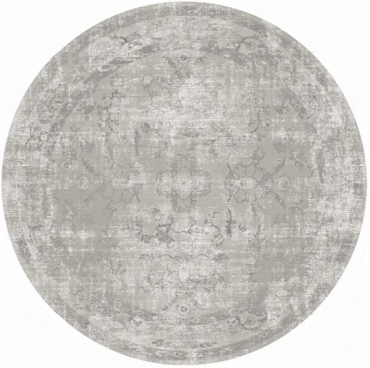 Rund matta 'Gombalia' 120cm - Grå
