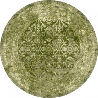 Rund Matta 'Denizli' 240cm - Grön