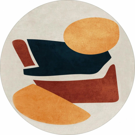 Rund Matta 'Beira' 200cm - Multi