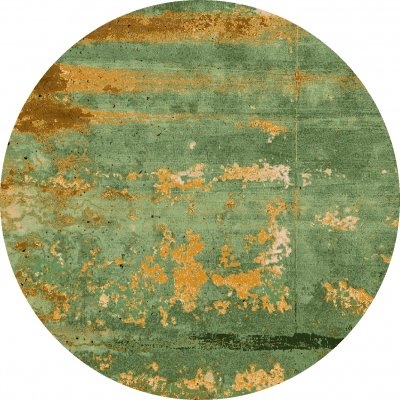 Rund Matta 'Domont' 120cm - Grön