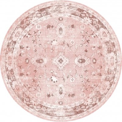 Rund Matta 'Gombalia' 240cm - Rosa