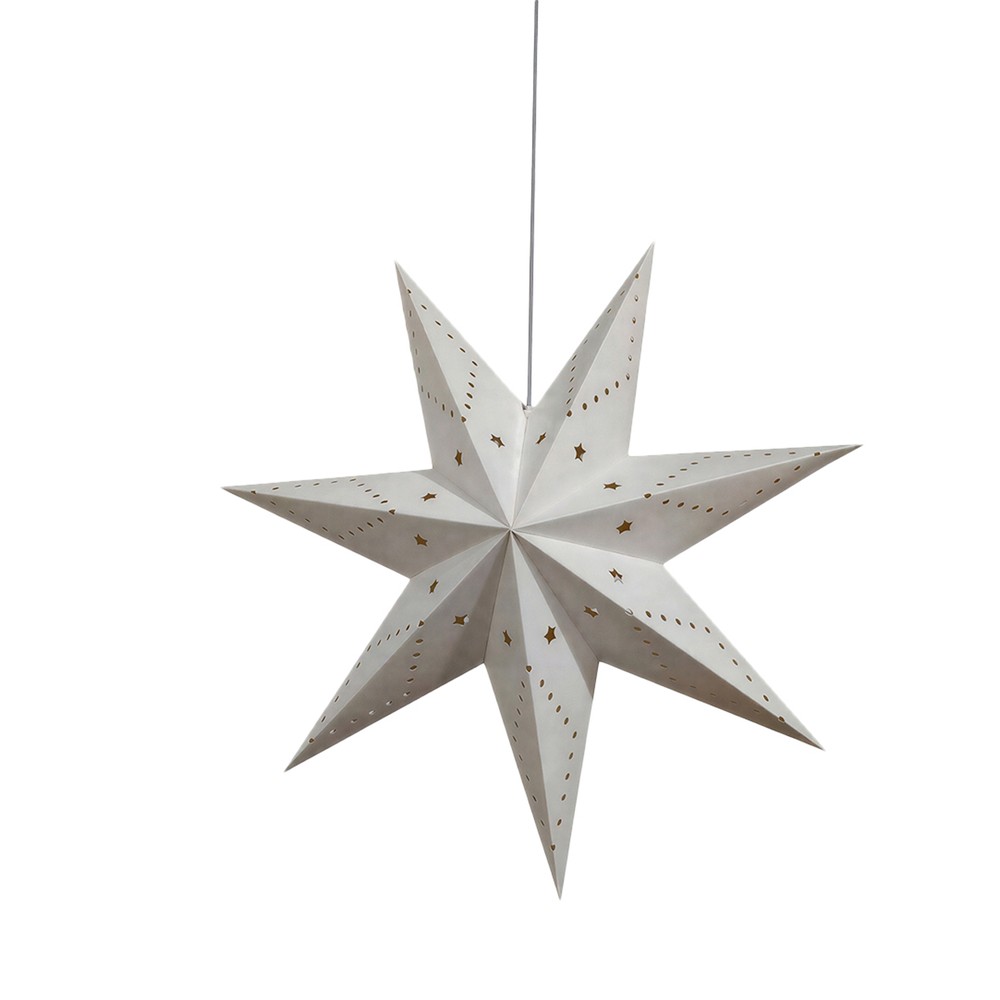 Adventsstjärna 'Skimra' 45cm - Vit