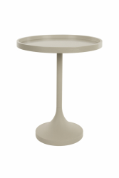 Sidobord 'Jason' Ø46 cm - Beige