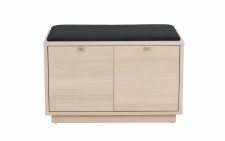 Bänk 'Confetti' 70cm - Vitpigmenterad/Svart