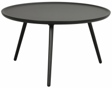 Soffbord 'Daisy' Runt 80cm - Svart