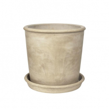 Kruka 'Rolf' runt 50cm - Beige