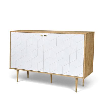 Sideboard 'Kumamoto' - Vit/Ek