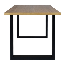Matbord 'Radus' 140x85cm - Ek/Svart 