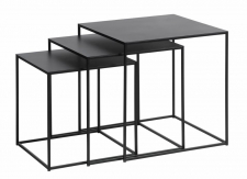 Soffbord 'Norraby' 3-set - Svart 