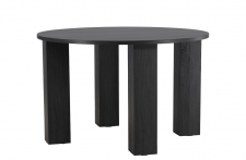 Matbord 'Nornhem' Runt 120cm - Svart