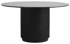 Matbord 'Erie' Runt 140cm - Svart Marmor 