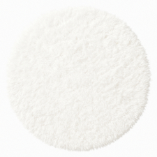 Rund matta 'Janjira' 80cm - Vit