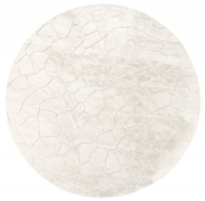Rund Matta 'Cora' 200cm - Vit