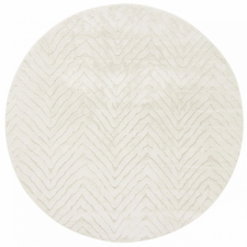 Rund matta 'Wren' 80cm - Vit