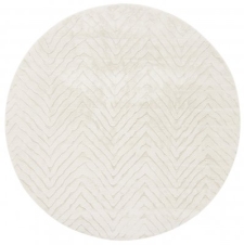 Rund Matta 'Wren' 120cm - Vit