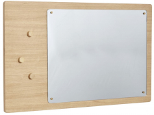 Väggspegel med magneter 'Split' 80x50cm - Ek 