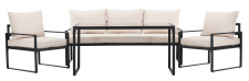 Loungeset 'Vico' - Svart