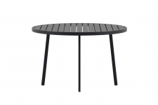 Matbord 'Giardini' runt 120cm - Svart