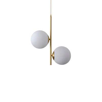 Taklampa 'Creme Satin' - Mässing