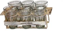 Bricka Vintage - 6 glas