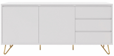 Sideboard 'Elle' - Vit/Mässing