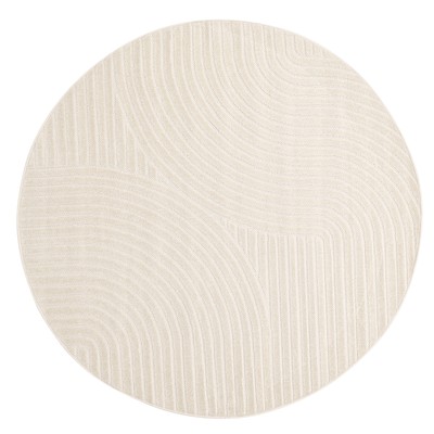 Rund Matta 'Devon' - Cream