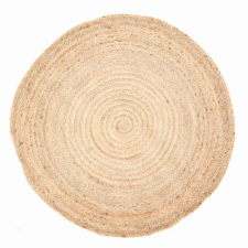 Rund matta 'Flätan' - Jute