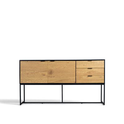 Sideboard 'Line' - Ek/Svart