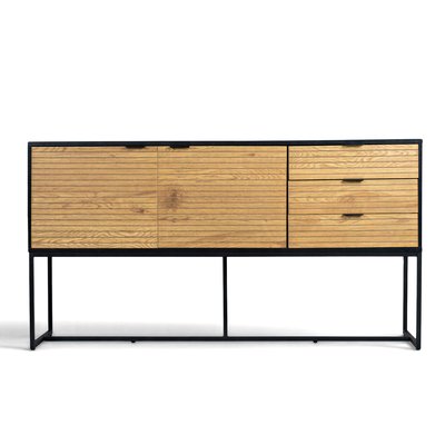 Sideboard 'Line' - Ek/Svart