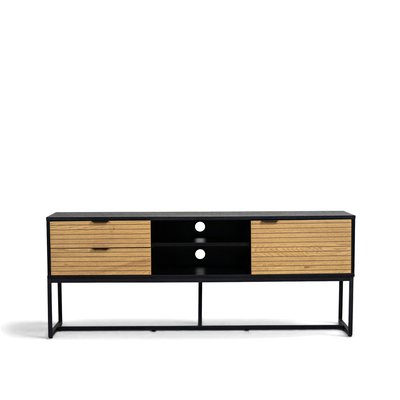 TV-bänk 'Line' - Ek/Svart