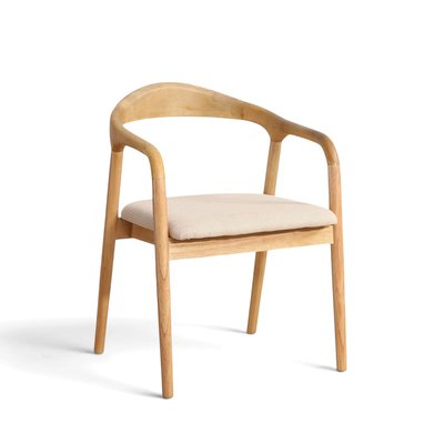 Karmstol 'Aspa' - Natur/beige