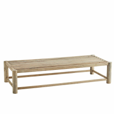 Träbänk 'Mangoträ' 140 cm - Natur