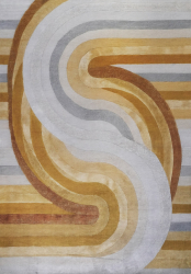 Matta 'Savena' - Gul/Grå