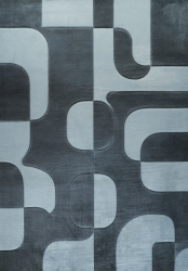 Matta 'Merano' - Svart/Grå