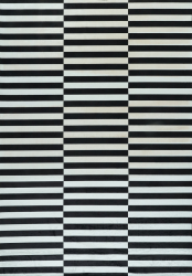 Matta 'Linella' - Svart/Vit